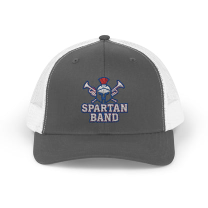Spartan Band Embroidered Trucker Snapback
