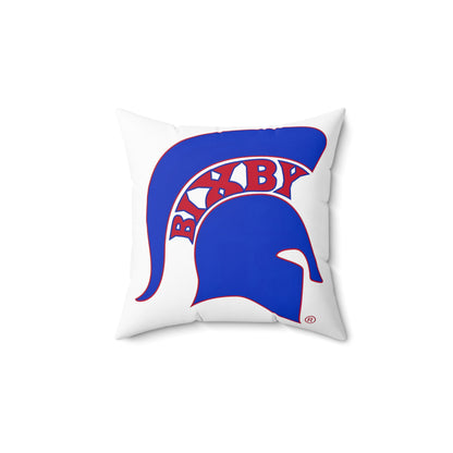 Bixby Spartans Blue Logo Decorative Pillow