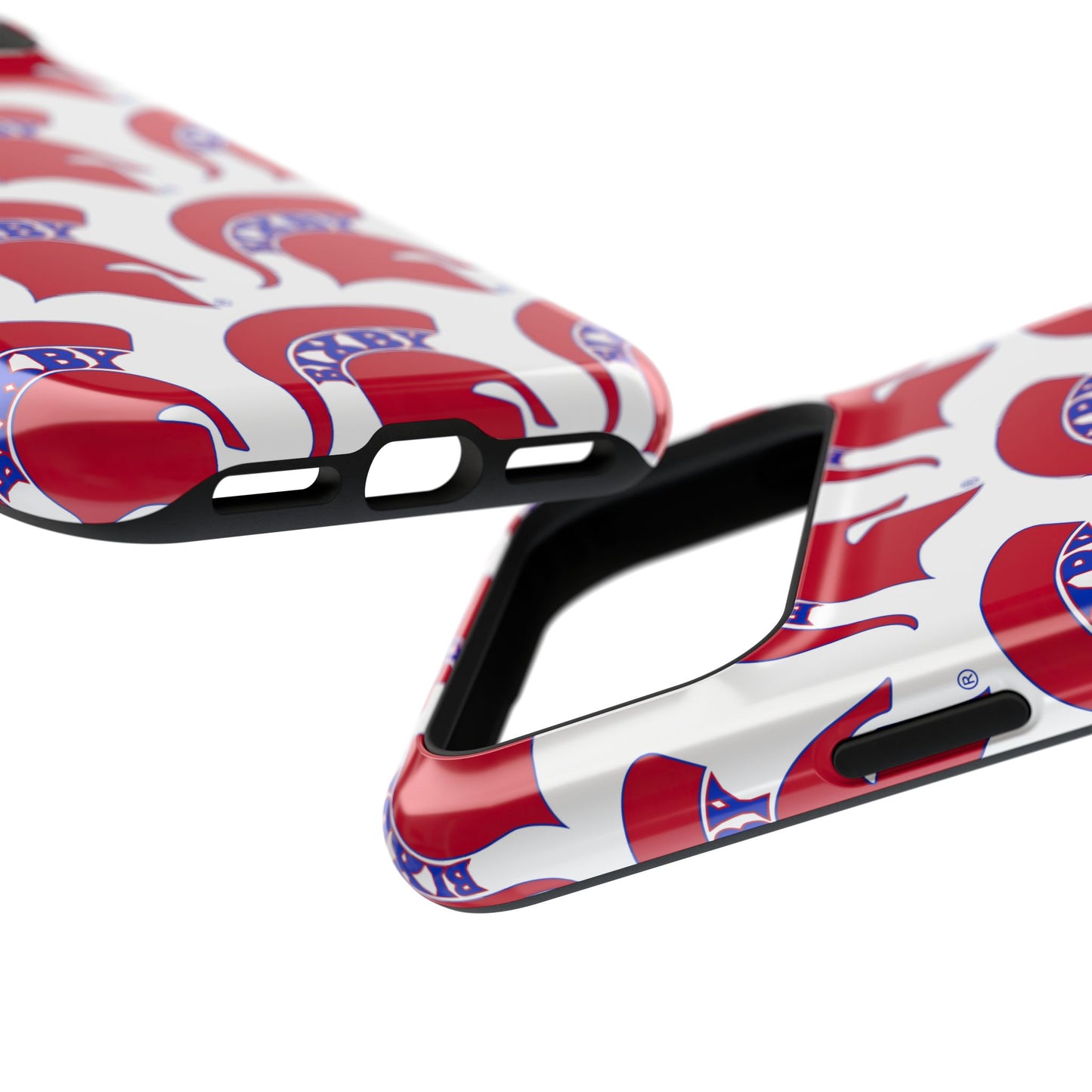 Bixby Spartan Red Logo Impact Resistant iPhone Case