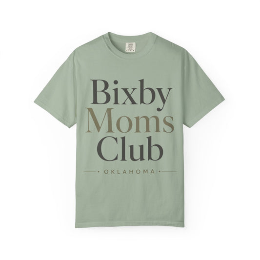 Bixby Moms Club T-Shirt — Oklahoma Local Mom Tee in Bay