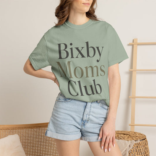 Bixby Moms Club T-Shirt — Oklahoma Local Mom Tee in Bay