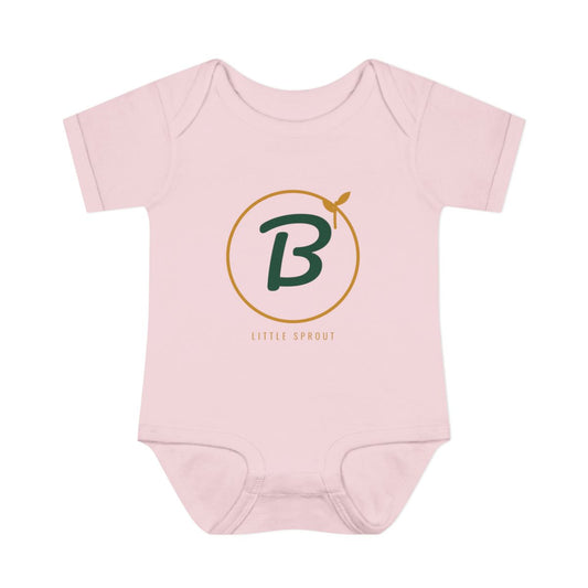 Little Sprout Bixby Baby Rib Bodysuit in Ballerina