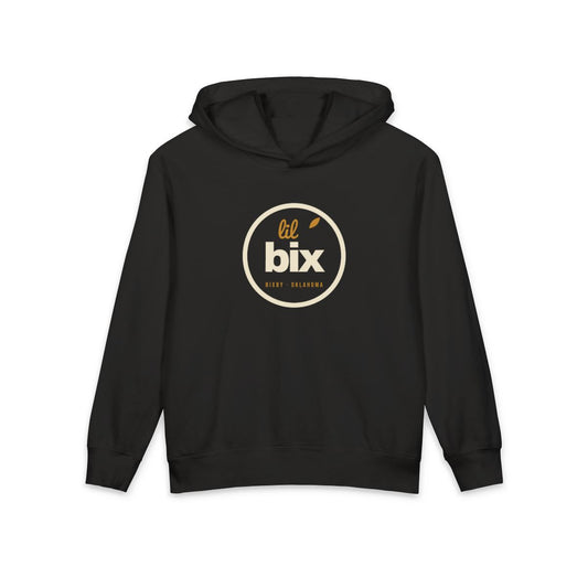 Lil Bix Stamp Youth Hoodie in Black
