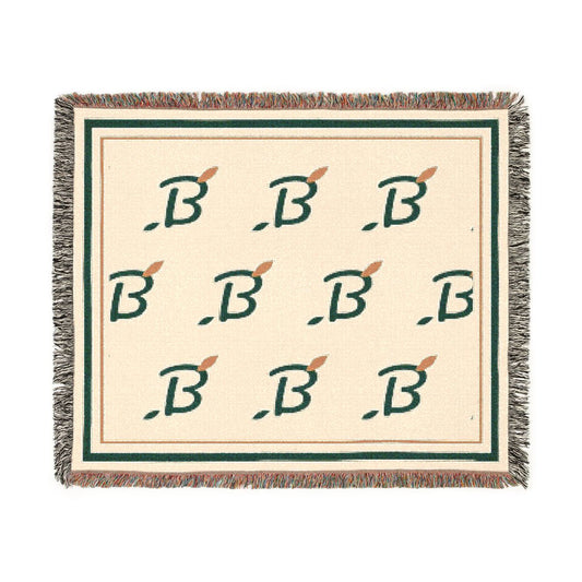 Bixby Garden Toile Woven Throw Blanket in Artwork