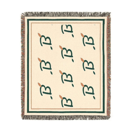 Bixby Garden Toile Woven Throw Blanket in Artwork