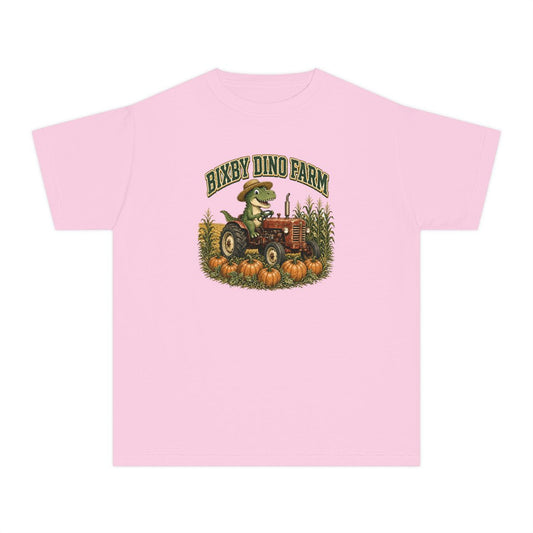 Bixby Dino Farm Youth Tee in Blossom