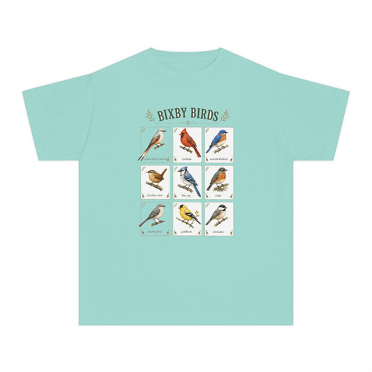Bixby Birds Youth Tee in Chalky Mint