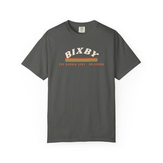 Bixby Retro Arch Comfort Colors Tee in Pepper