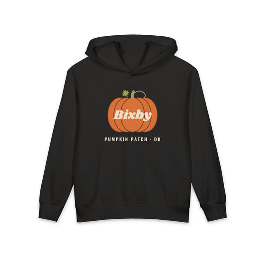 Bixby Pumpkin Patch Youth Hoodie in Black