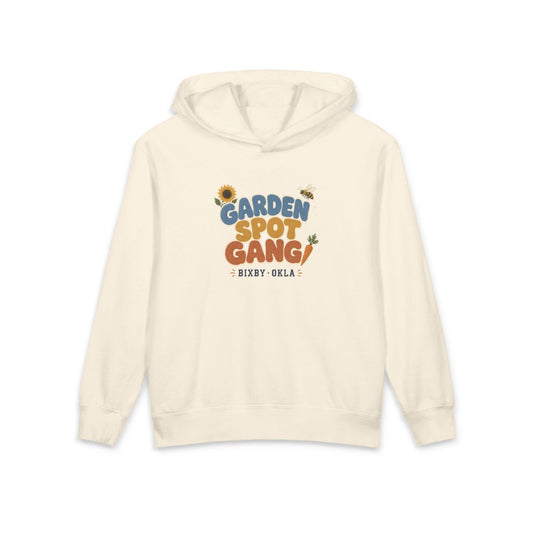 Garden Spot Gang Youth Hoodie in Ivory