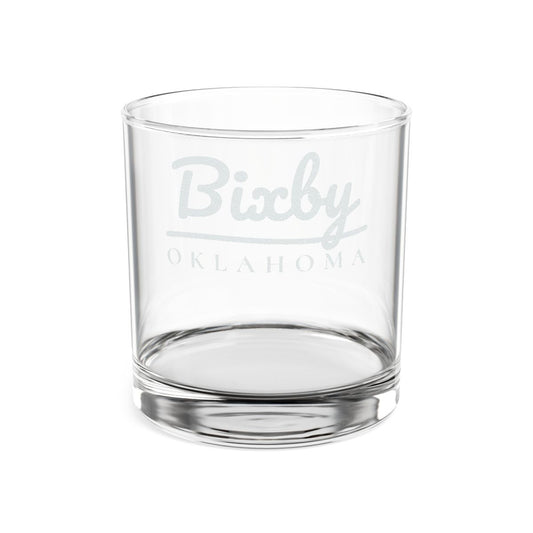 Bixby Garden Script Engraved Whiskey Glass in 10.5oz