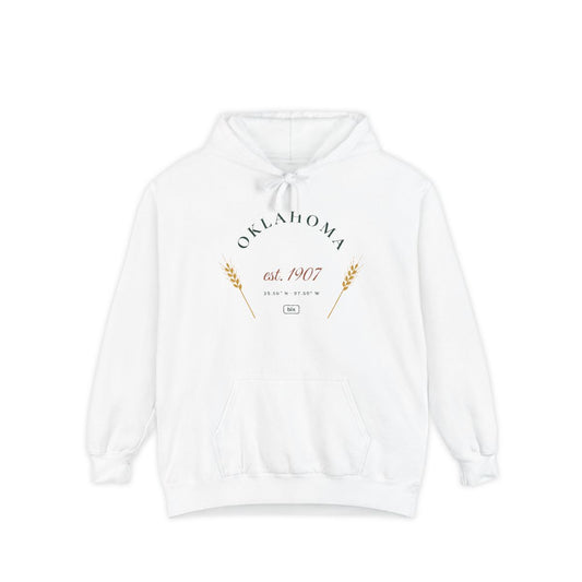 Oklahoma Est. 1907 Hoodie | Comfort Colors in White