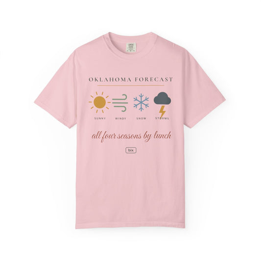 Oklahoma Forecast Tee | Comfort Colors in Blossom