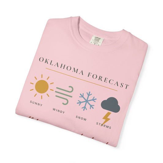 Oklahoma Forecast Tee | Comfort Colors in Blossom