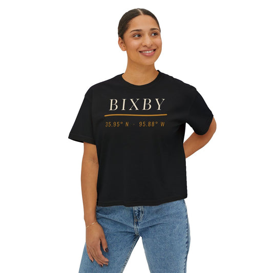 Bixby Coordinates Boxy Comfort Colors Tee in Black
