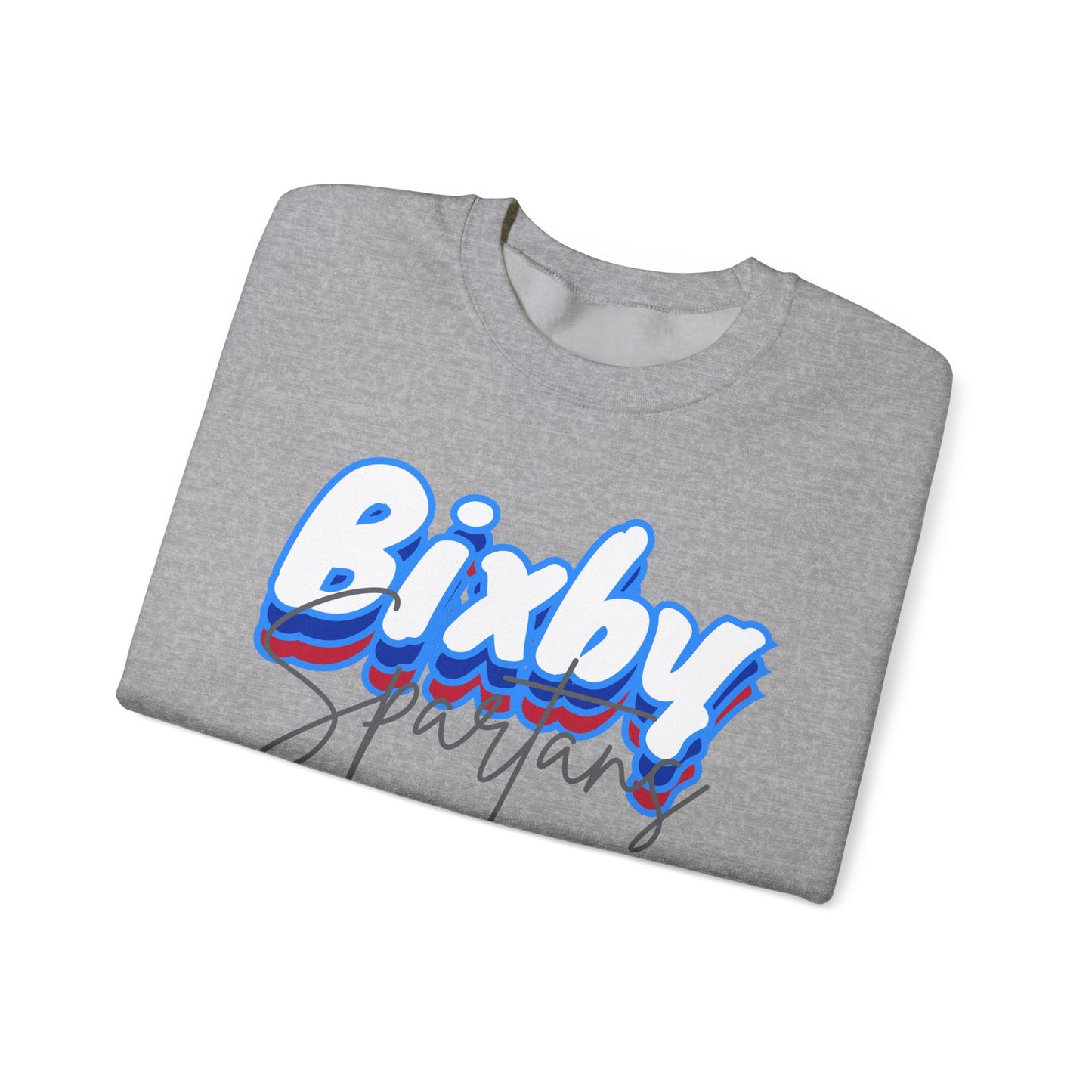 Bixby Spartan Script Logo Gildan Sweatshirt