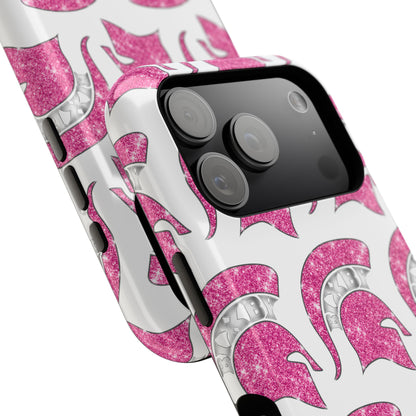Bixby Spartan Pink Bling Logo Impact Resistant iPhone Case
