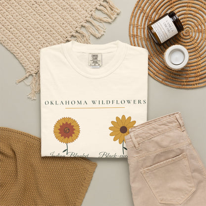 Oklahoma Wildflower Field Guide Tee | Comfort Colors