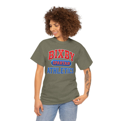 Bixby Spartan Athletics Metallic Gildan Tee