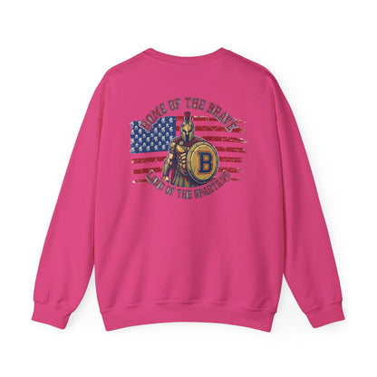 Patriotic Land of the Spartans Gildan Sweatshirt