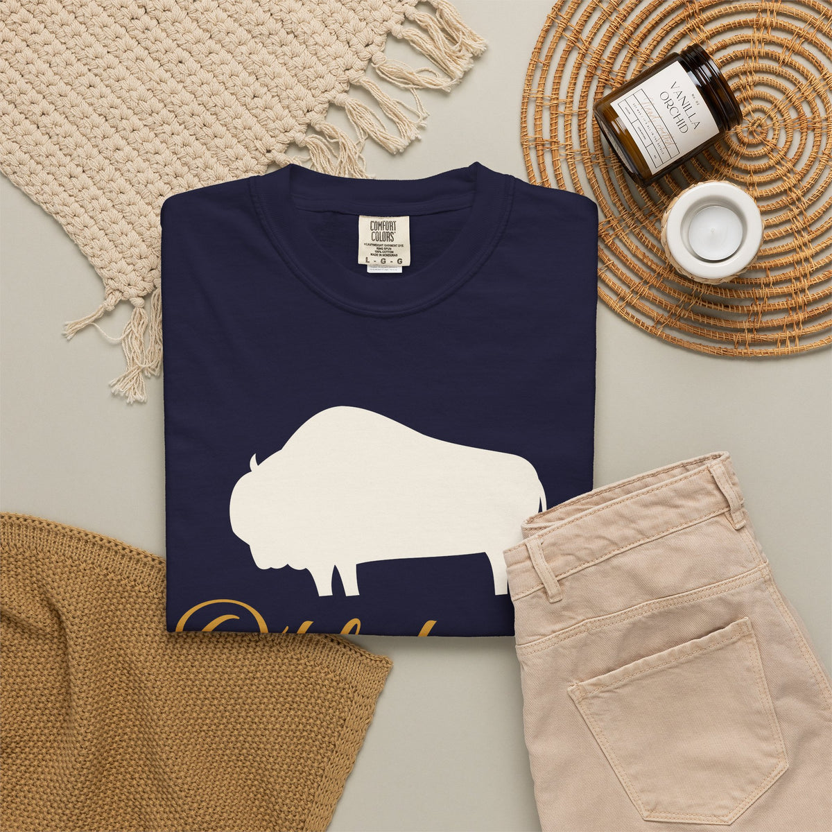 Oklahoma Bison Tee | Comfort Colors
