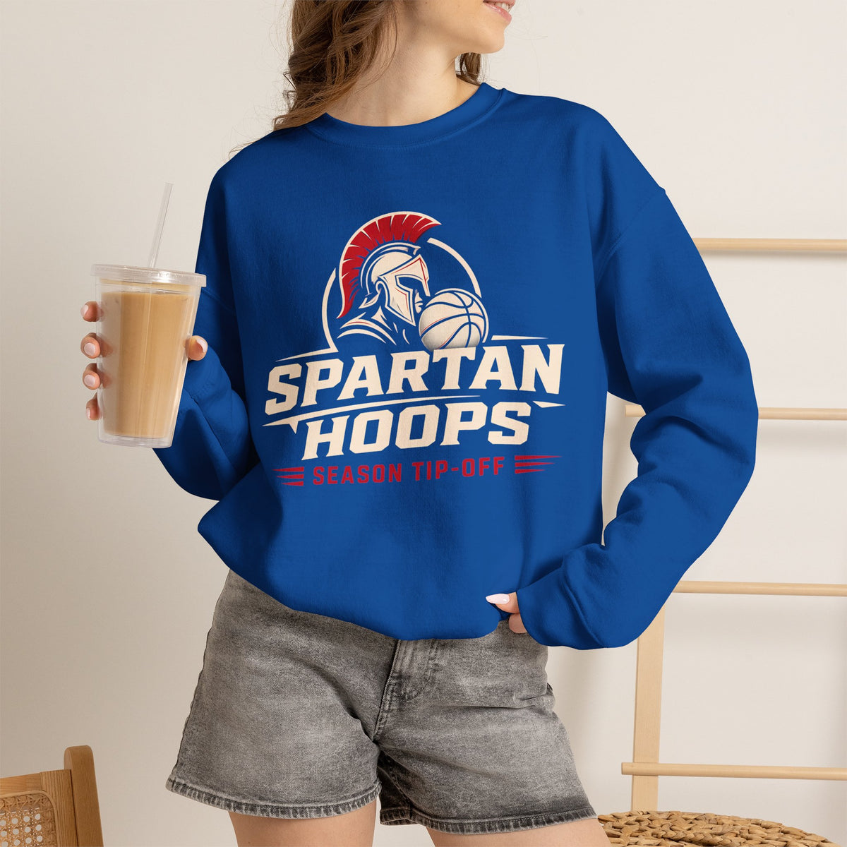 Bixby Spartans Hoops - Season Tip-Off Basketball Pullover Sweatshirt