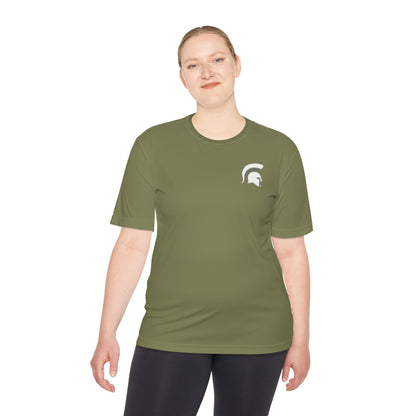 Spartan White Logo Adult Sport-Tek Tee