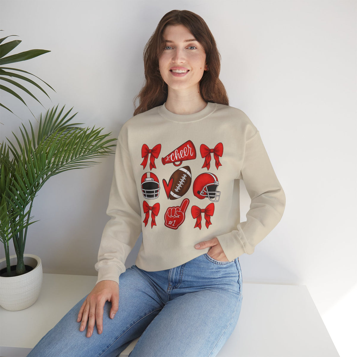 Bixby Spartan Cheer & Football Gildan Sweatshirt