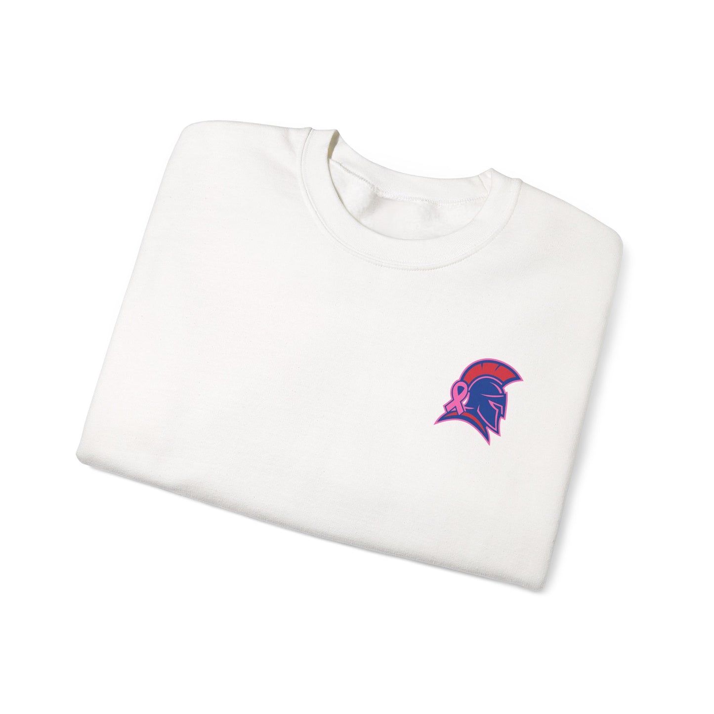 Spartan Small Helmet Breast Cancer Awareness Gildan Sweatshirt