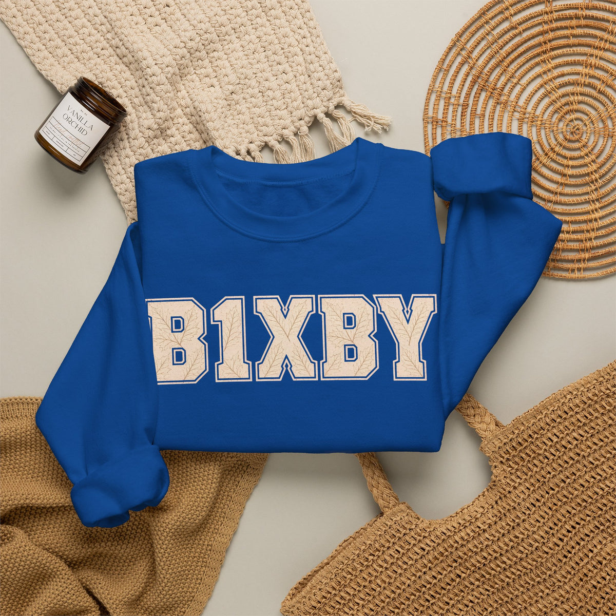 Bixby Spartans Vintage Fall Lettering Sweatshirt