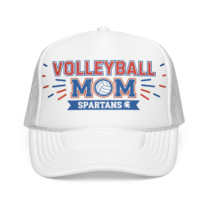 Spartan Volleyball Mom Embroidered Foam Trucker Hat