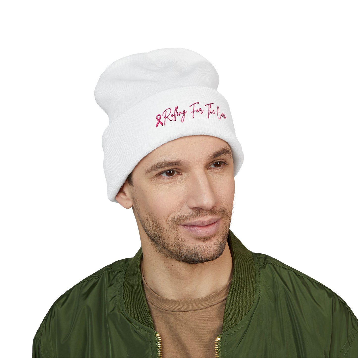 Where RV USA Breast Cancer Awareness Embroidered Beanie