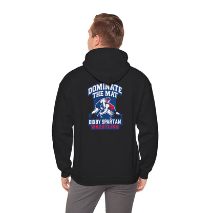Dominate The Mat Spartan Wrestling Gildan Hoodie