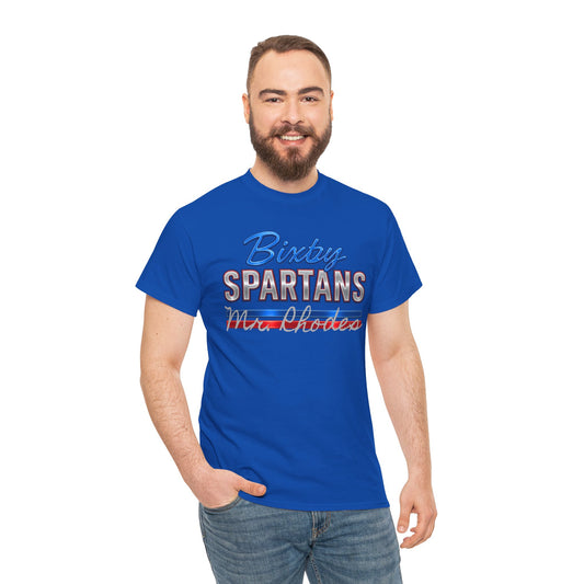 Personalized Bixby Spartans Metallic Gildan Tee