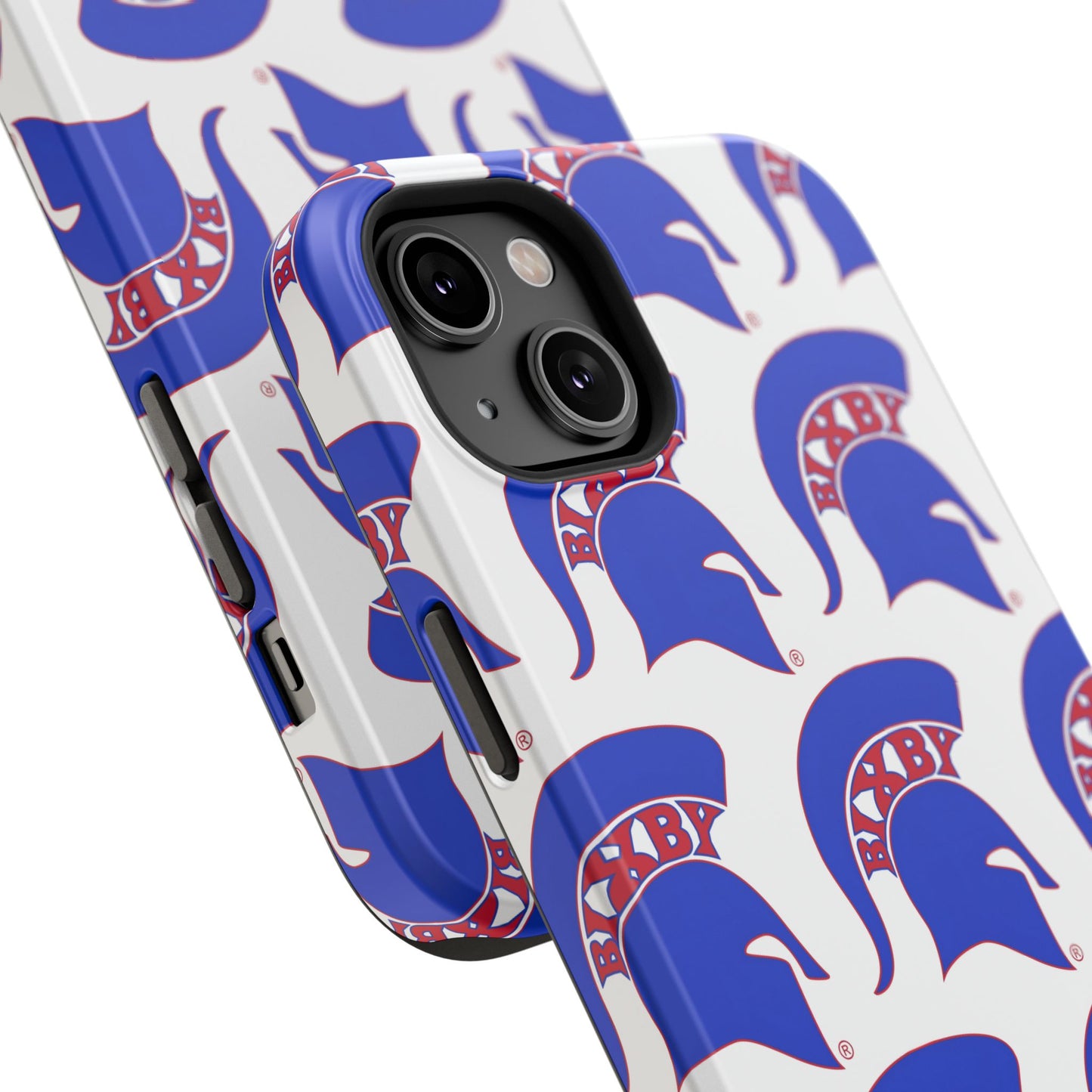 Bixby Spartan Blue Logo Impact Resistant iPhone Case