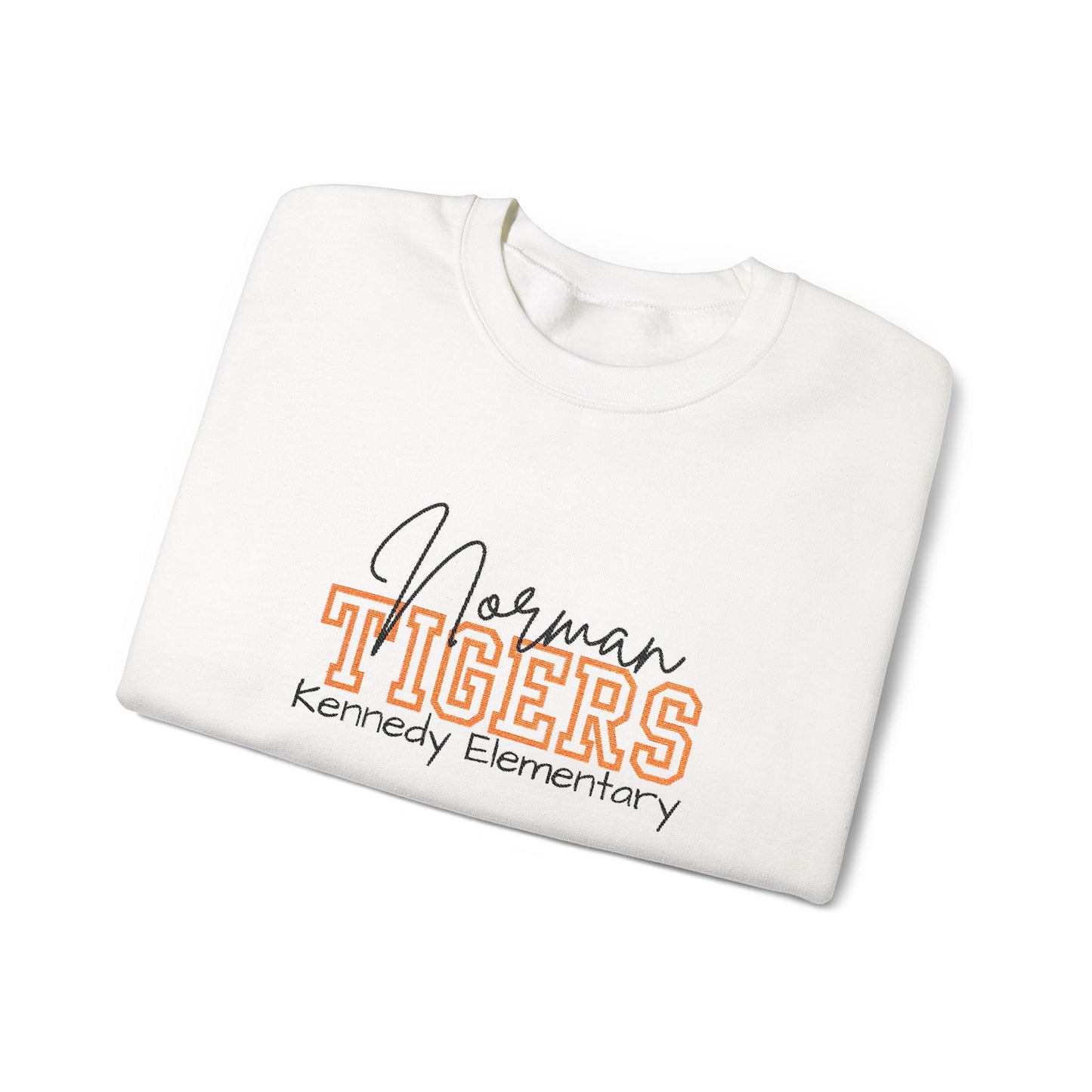 Personalized Embroidered Norman Tigers Crewneck Sweatshirt