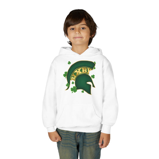 St. Patty's Good Luck Spartan Helmet Youth Hoodie