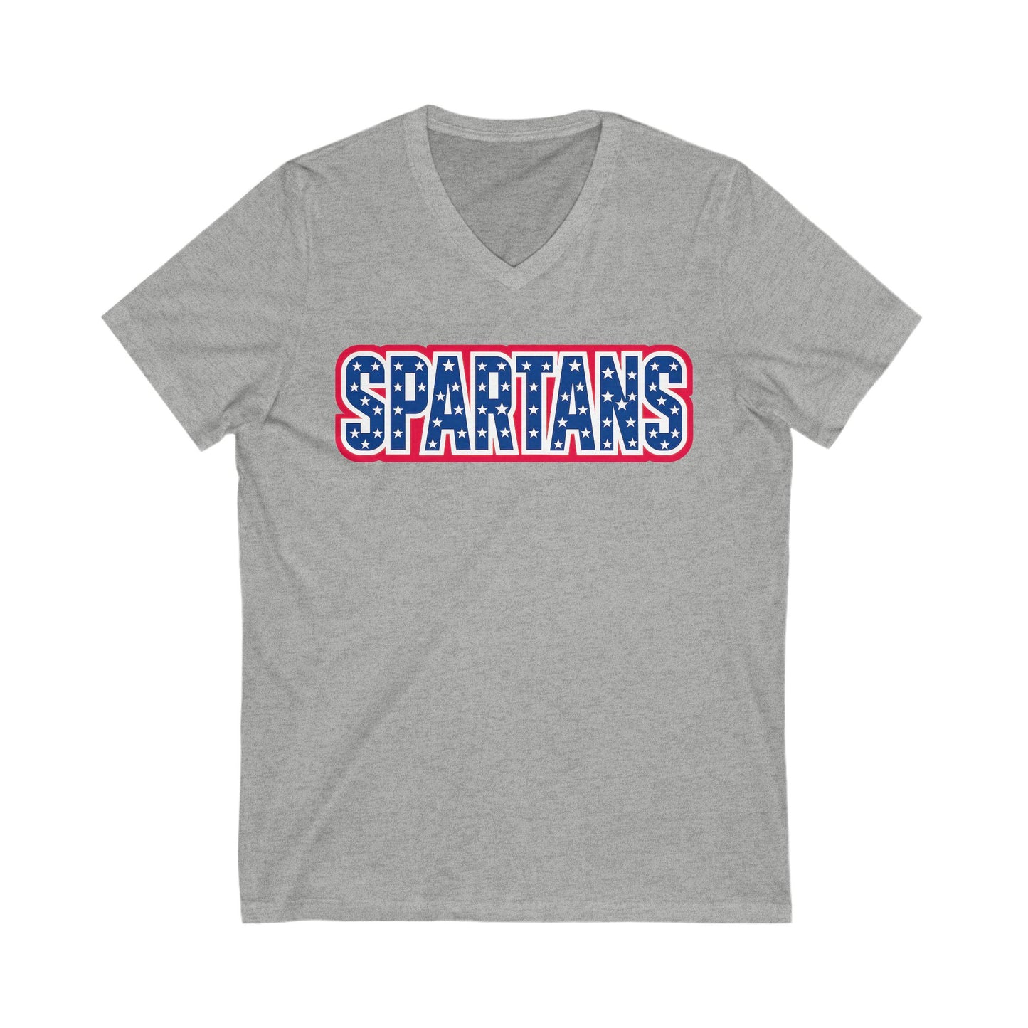 Spartans Patriotic Bella + Canvas V-Neck Tee