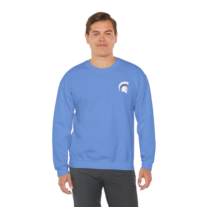 Spartan White Logo Gildan Sweatshirt