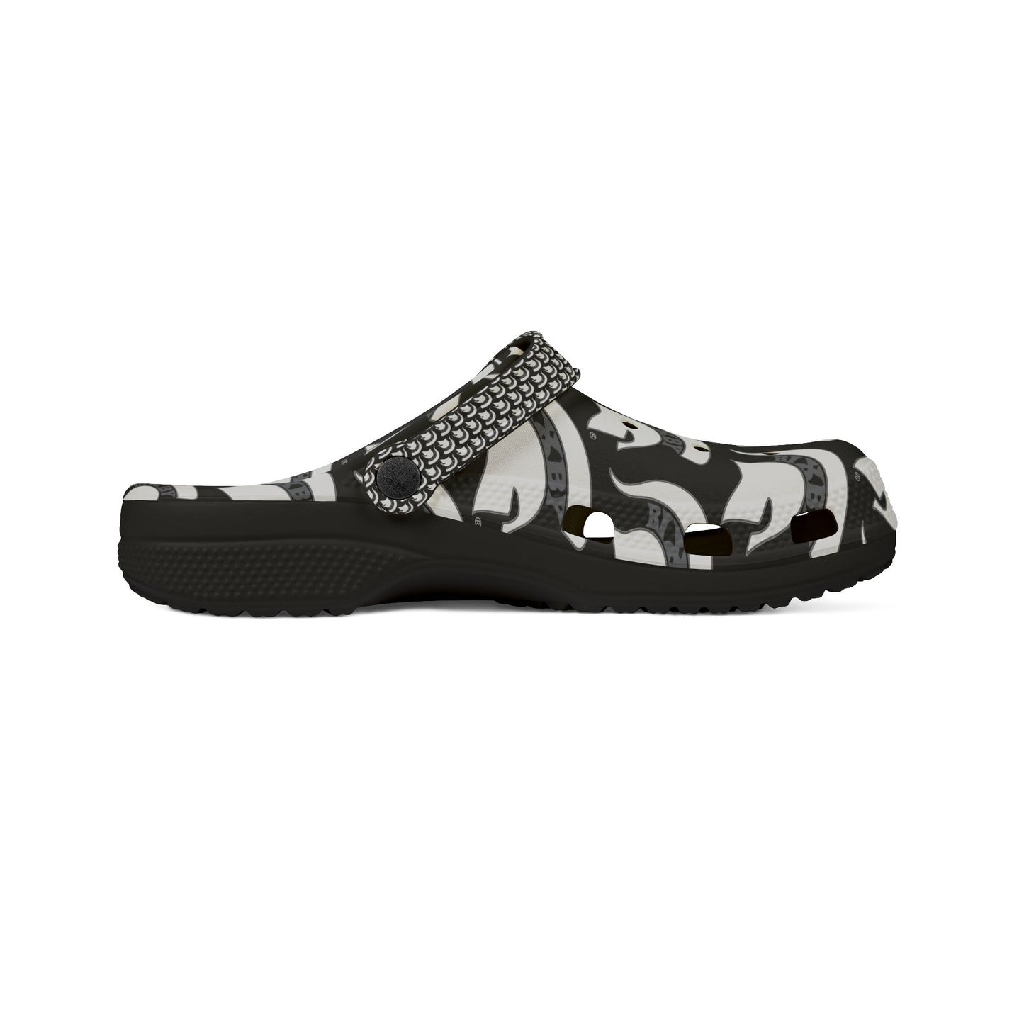 Spartan White Logo Crocs