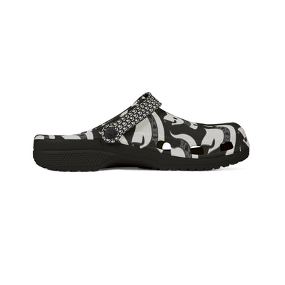 Spartan White Logo Crocs