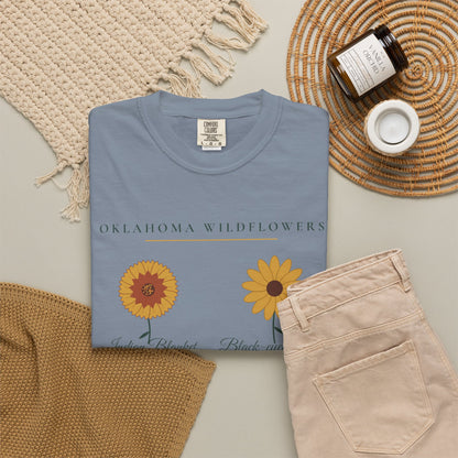 Oklahoma Wildflower Field Guide Tee | Comfort Colors