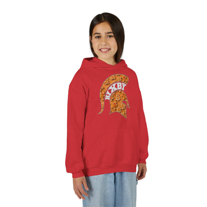 Bixby Spartan Gingerbread Helmet Youth Gildan Hoodie