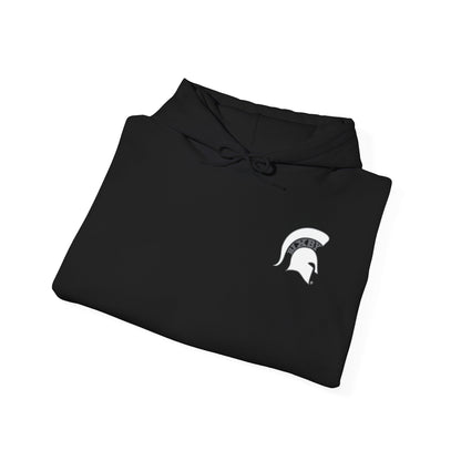 Kick. Pass. Score. Spartan Soccer Gildan Hoodie