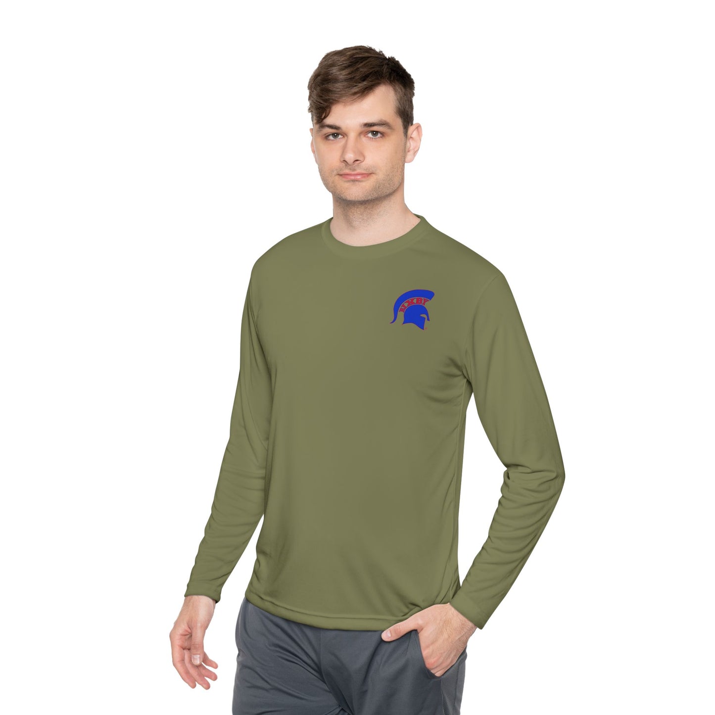 Spartan Blue Logo Long-Sleeve Sport-Tek Pullover