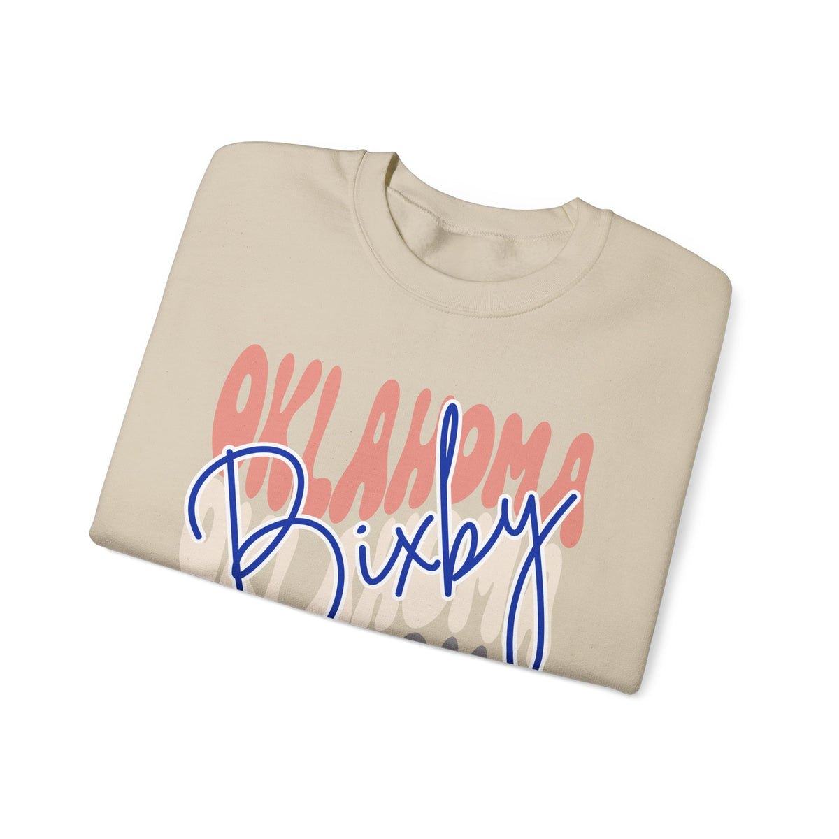 Bixby Spartans Custom City Name Oklahoma Script Sweatshirt