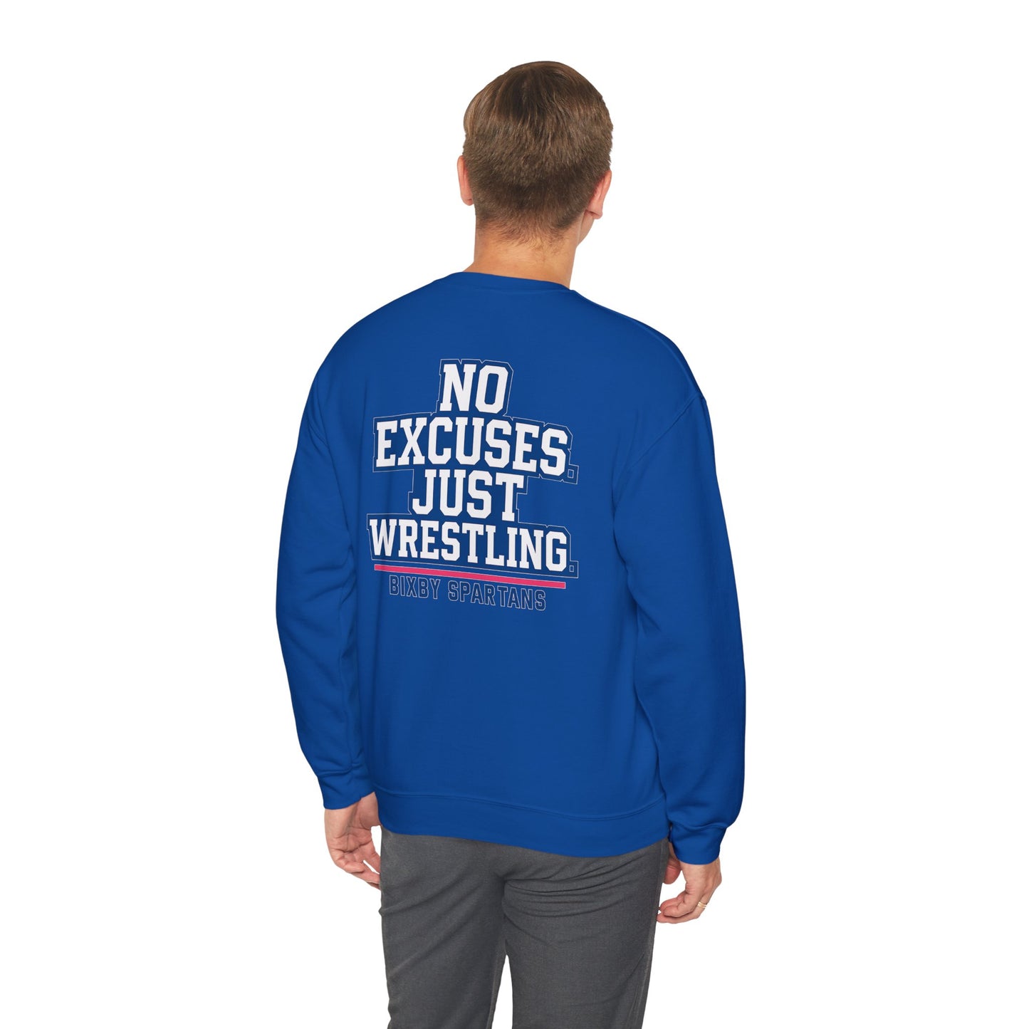 No Excuses Spartan Wrestling Gildan Sweatshirt