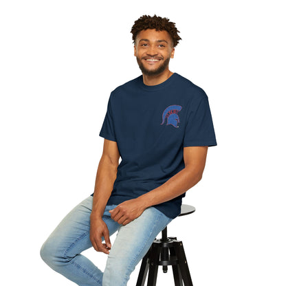 Bixby Spartan Red Embroidered Logo Comfort Colors Tee
