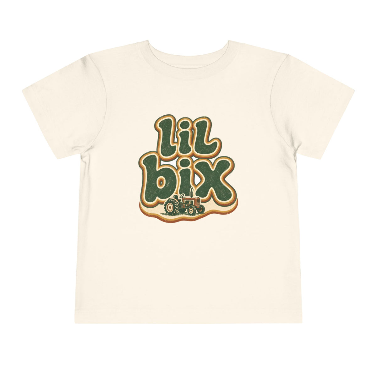 lil bix Groovy Tractor Toddler Tee