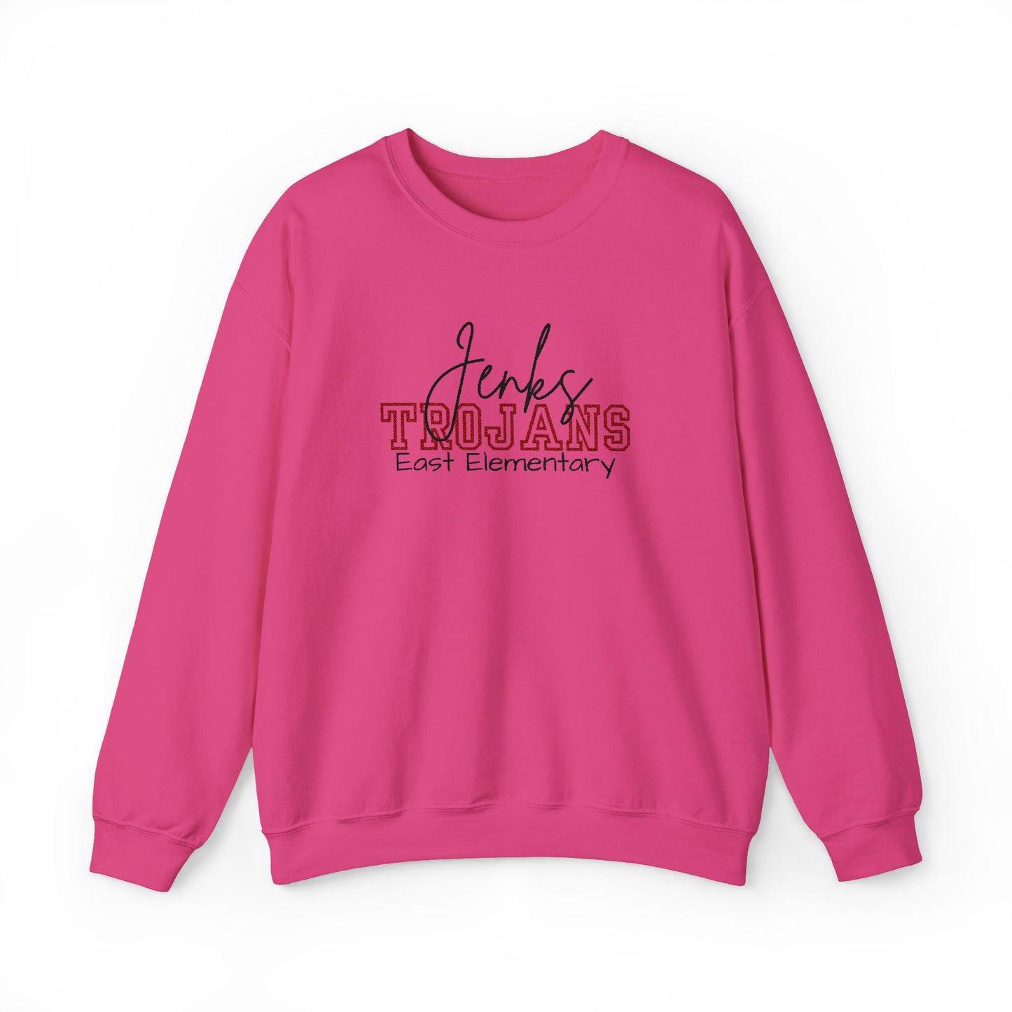 Personalized Embroidered Jenks Trojans Crewneck Sweatshirt